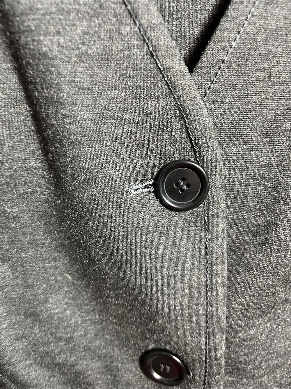 Max Studio Gray Button-Front Jacket - Picture 4 of 11